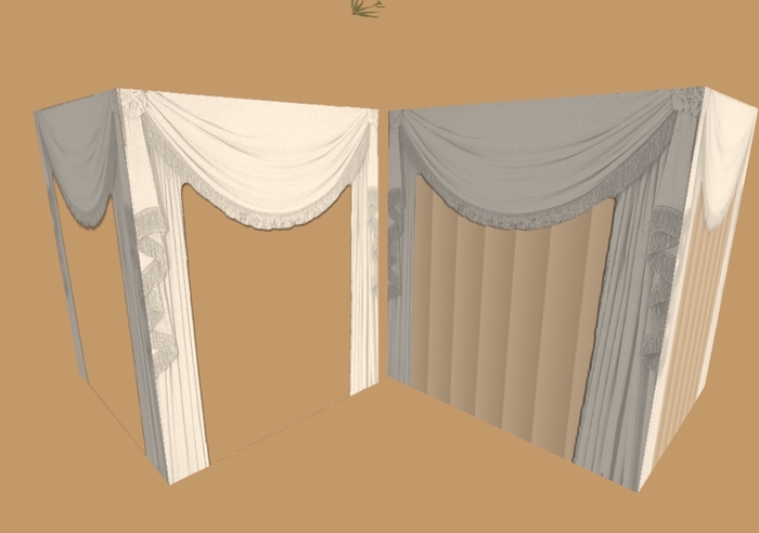 1 prim Bed Canopy-Washed Out