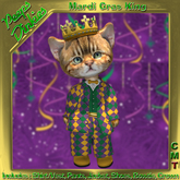 Peeps Dinkies Mardi Gras King Costume