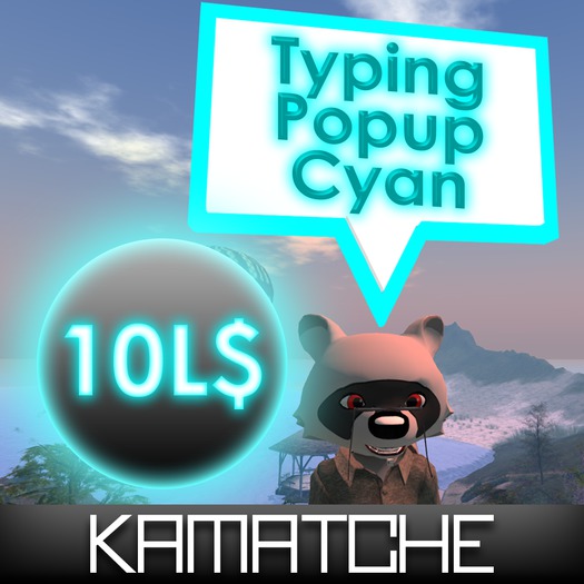 Typing Popup (cyan)