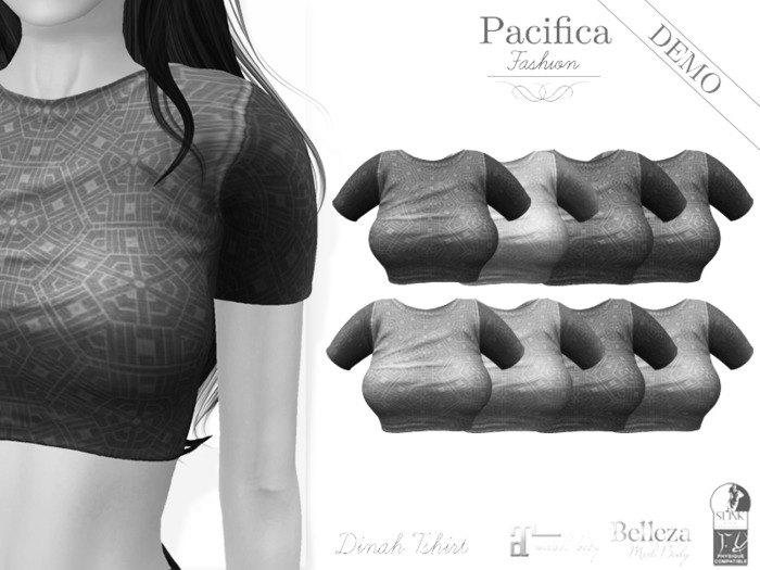 Pacifica Fashion - DEMO - Dinah Tshirt (Belleza, Maitreya, Slink)