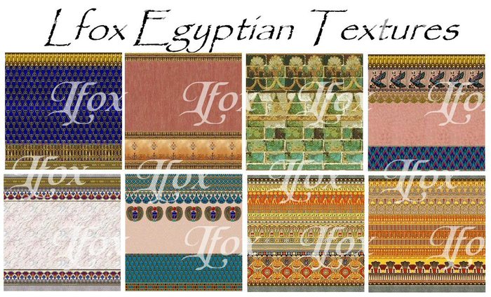 lfox Egyptian Textures - 8 Textures Included