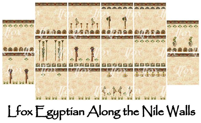 lfox Along the Nile Walls - 16 Textures Included