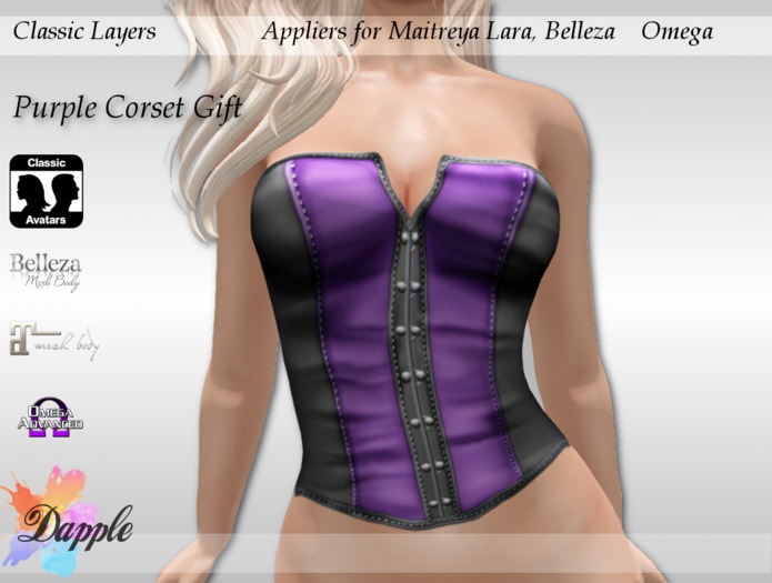 Dapple- Purple Corset Gift [boxed]