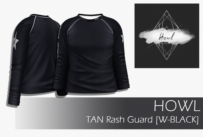 Howl - TAN Rash Guard [W-BLACK] Wear