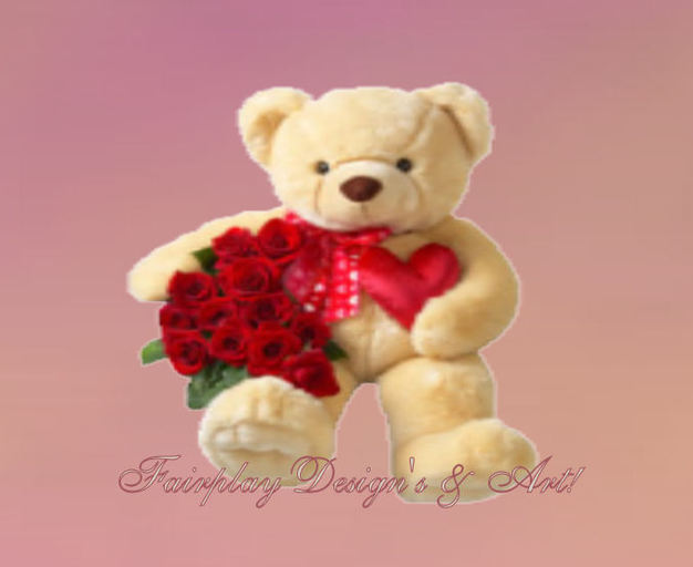 Jumbo Bearing Roses Bear!