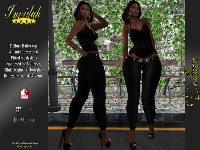 Invidah* Dellure Outfit - BLACK
