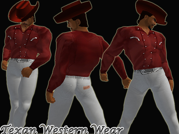 Red Western/White Wranglers DragonFly Designs