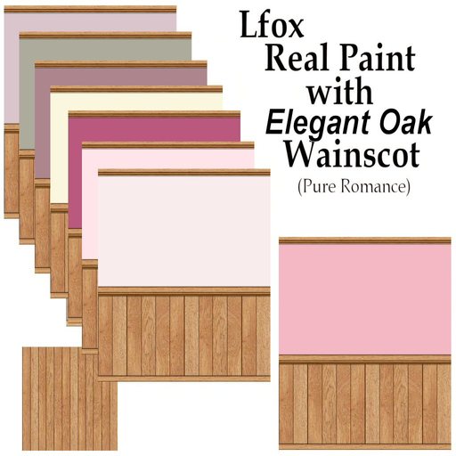 lfox Real Paint with Elegant Oak Wainscot - Pure Romance