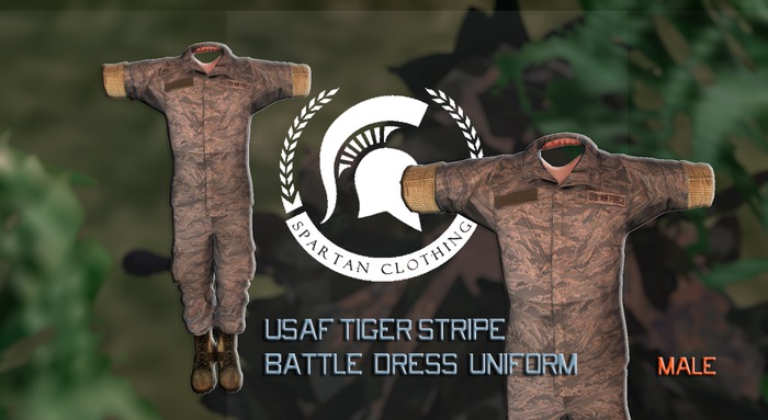 Male -USAF Tiger Battle Uniform  - BAG 3.9