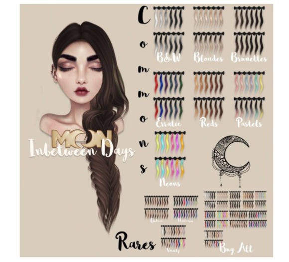 Moon. Hair // - Reds - Inbetween Days