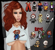 :S&C: Horror Crop Top- VAMP