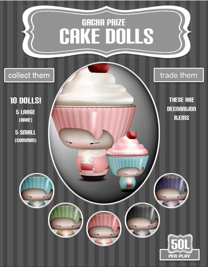 [AUX]  Cake Doll (small) - Green 2