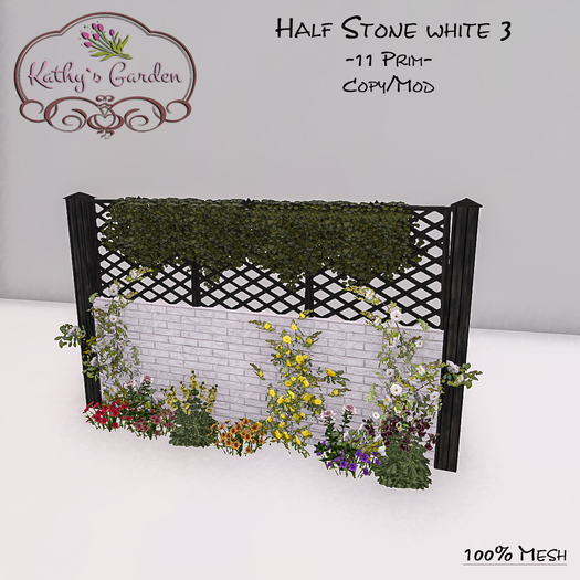 Kathy`s Garden Half Stone white3