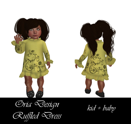 Oria Design - Toddleedoo Ruffled Dress Yellow