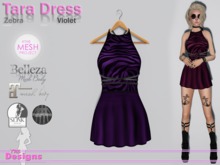 Tara Dress Zebra Violet