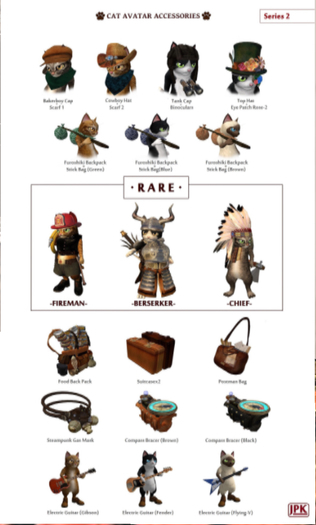 **JPK Cat Avatar  Accessories BOX (Chief) RARE
