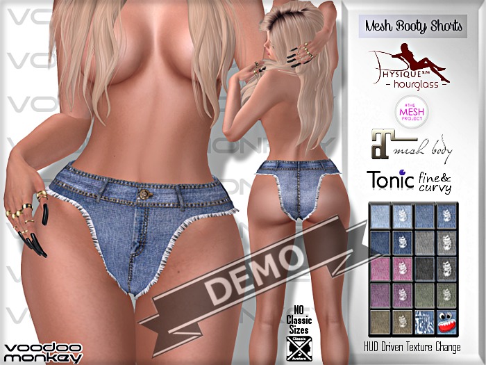 [VM] Mesh Booty Shorts DEMO