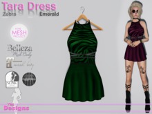 Tara Dress Zebra Emerald