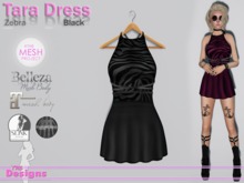 Tara Dress Zebra Black