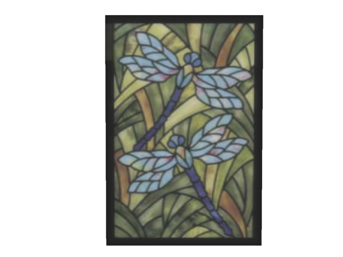 Dragon Fly Stain Glass Window - Copy/Mod
