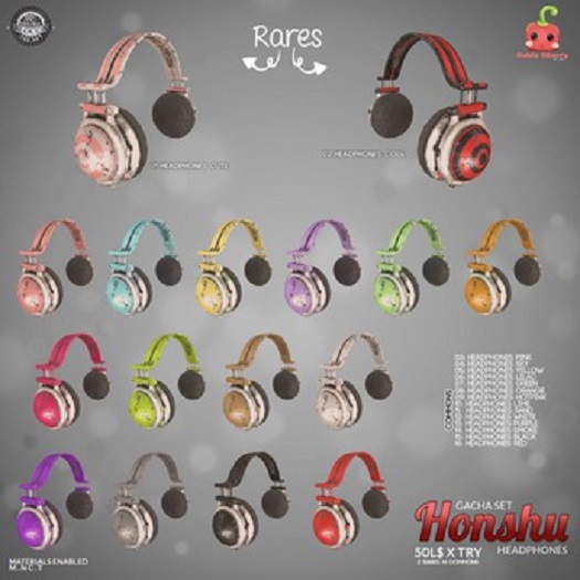 07[Cubic Cherry] {Honshu} headphones - green (BOX)