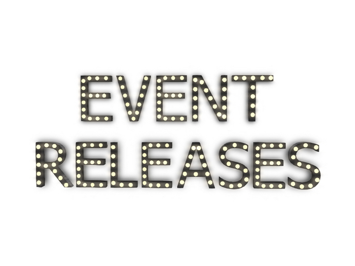 [Px] "EVENT RELEASES" Illuminated Light Bulbs Sign