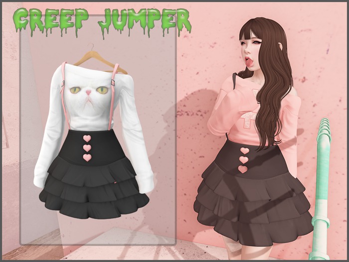 {MB} Creep Jumpers (Grumpy Cat Black)