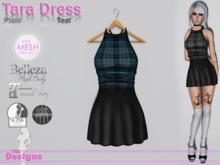 Tara Dress Plaid Teal