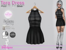 Tara Dress Plaid Silver