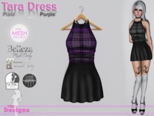 Tara Dress Plaid Purple