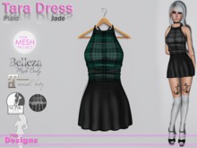 Tara Dress Plaid Jade