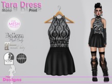 Tara Dress Mono Print