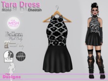 Tara Dress Mono Cheetah