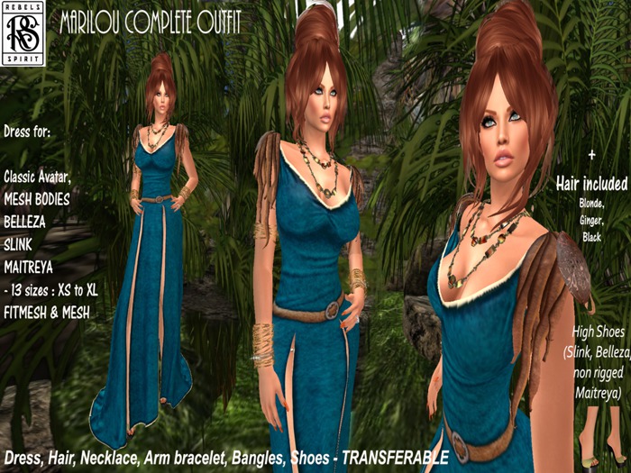 RebelsSpirit - MARILOU Outfit Hair Include