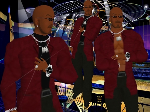 Red Suede Jacket w/black pants & turtleneck