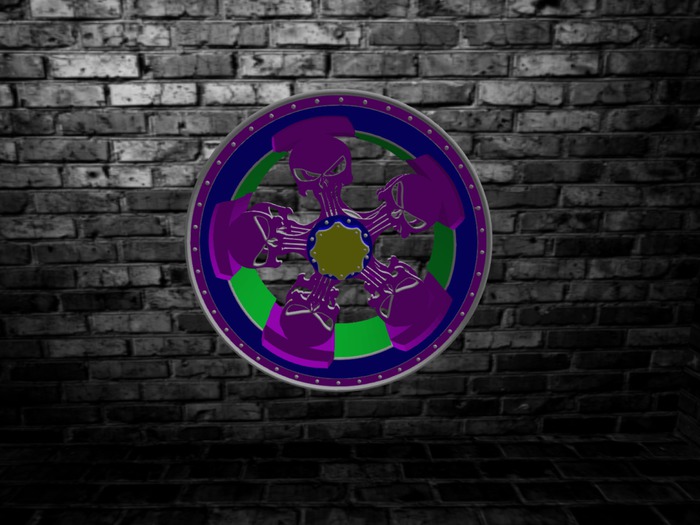 AP MESH SKULL RIM w/faces