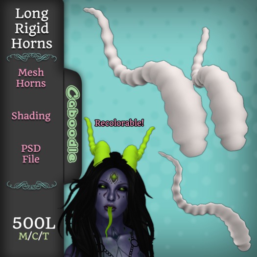 Caboodle {Long Rigid Horns} FULL PERMS