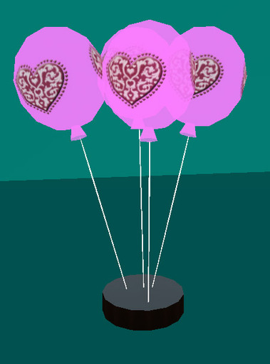Valentines Balloons w/ Particle Effect Balloons & Hearts