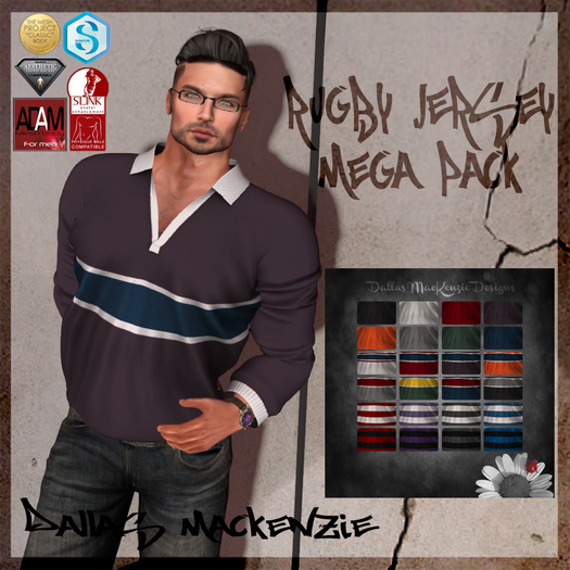 [Dallas MacKenzie Designs] Rugby Jersey MEGA PACK