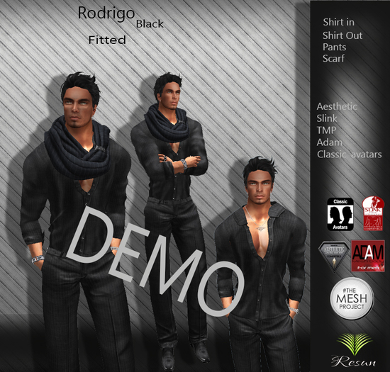 Res_Rodrigo Outfit (Fitted)Black Demo