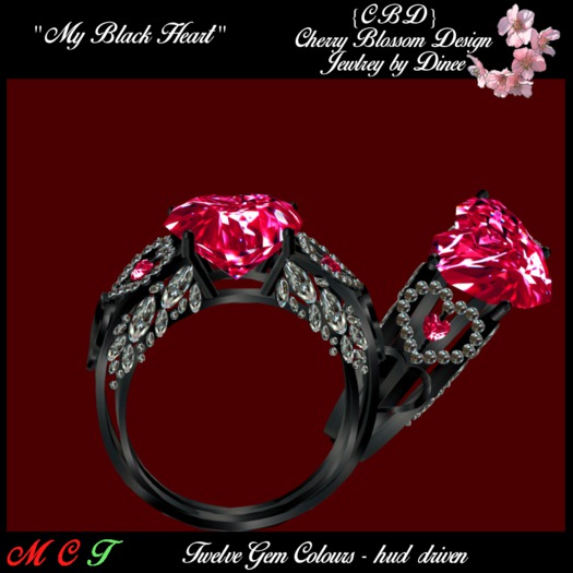 My Black Heart ring (boxed)