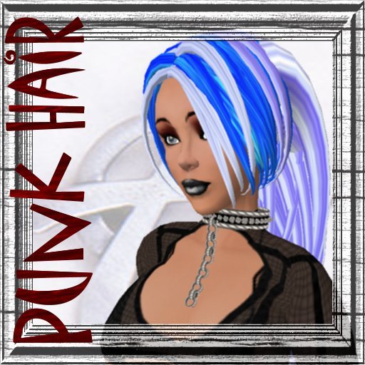 Punk Hair Light Blue