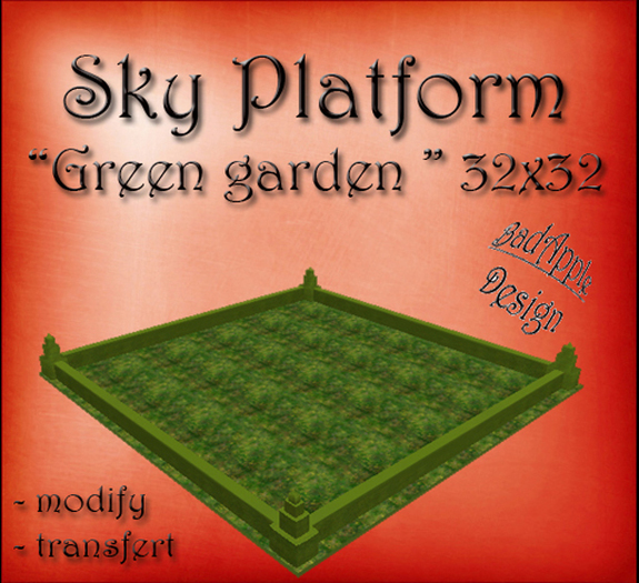 Sky Platform "Green Garden" 32 x 32