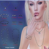 *PerveTTe*  #2 Crystal Necklace [Choker] [Gold]