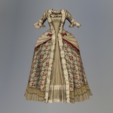 Beige Fragonard Mesh Dress box