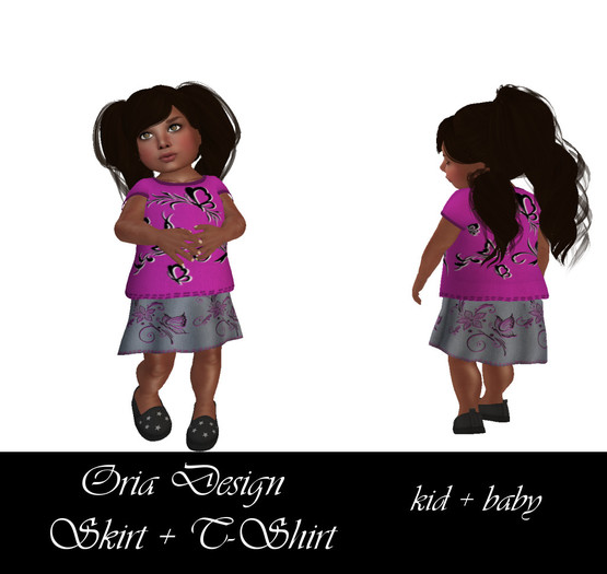 OD - Girls Skirt & T-Shirt Pink