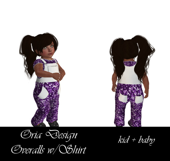 OD - Toddleedoo Overalls Purple