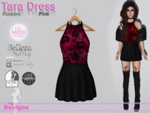 Tara Dress Flowers Pink
