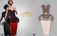 GLITTER - INFATUATION CORSET OUTFIT MESH & APPLIERS ICE