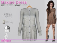 Maxine Dress Knit White